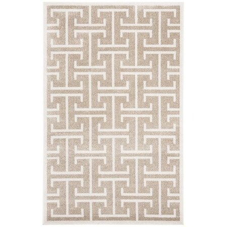 Safavieh 4 x 6 ft. Amherst Power Loomed Small Rectangle Area RugWheat & Beige AMT404S-4